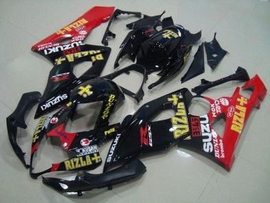 2005-2006 Black Red Rizla Suzuki GSXR 1000 Motorcycle Fairings Canada