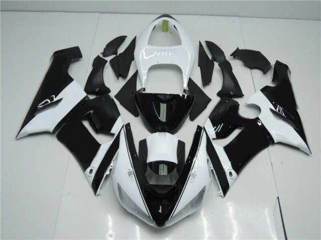 2005-2006 Black White Kawasaki Ninja ZX6R Motorcycle Fairings & Bodywork Canada 2005-2006 Black White Kawasaki Ninja ZX6R Motorcycle Fairings & Bodywork Canada