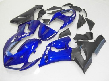 2005-2006 Blue Black Kawasaki Ninja ZX6R Motorcycle Fairings Canada