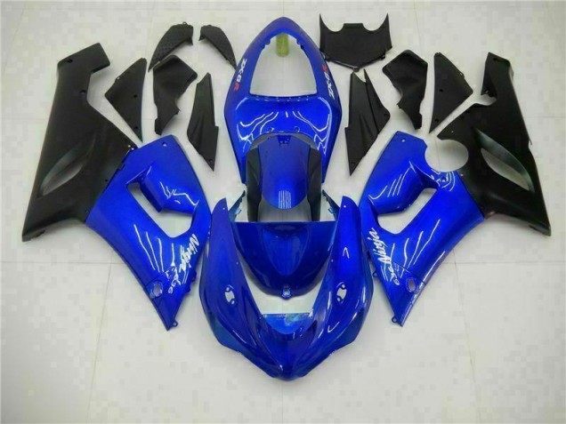 2005-2006 Blue Kawasaki Ninja ZX6R Motorcycle Fairings Canada 2005-2006 Blue Kawasaki Ninja ZX6R Motorcycle Fairings Canada
