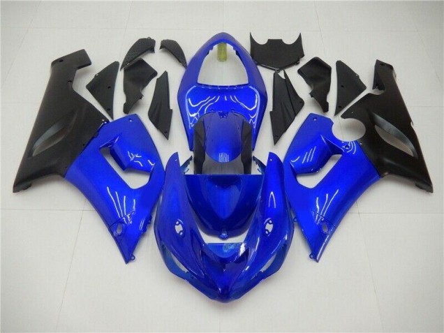 2005-2006 Blue Kawasaki Ninja ZX6R Injection Fairing Kit Canada 2005-2006 Blue Kawasaki Ninja ZX6R Injection Fairing Kit Canada