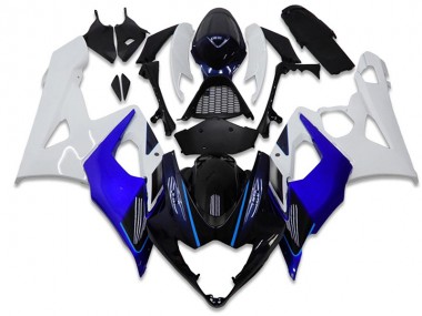 2005-2006 Blue White Suzuki GSXR 1000 Plastics Fairing Kits Canada