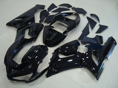 2005-2006 Glossy Black Kawasaki Ninja ZX6R Motorcycle Fairings & Bodywork Canada