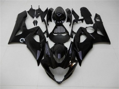 2005-2006 Glossy Black Suzuki GSXR 1000 Motorcycle Fairings Canada