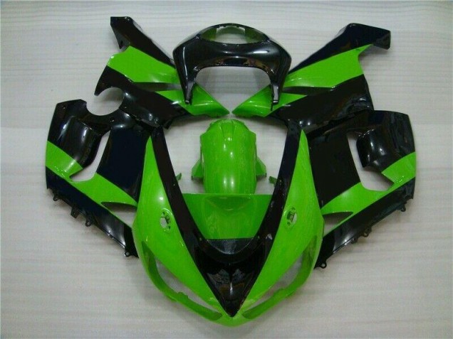 2005-2006 Green Black Kawasaki Ninja ZX6R Motorcycle Fairings Canada 2005-2006 Green Black Kawasaki Ninja ZX6R Motorcycle Fairings Canada