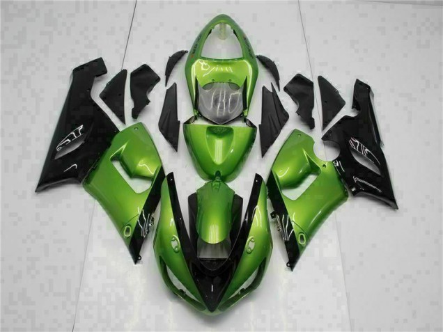 2005-2006 Green Kawasaki Ninja ZX6R ABS Fairing Kit Canada 2005-2006 Green Kawasaki Ninja ZX6R ABS Fairing Kit Canada