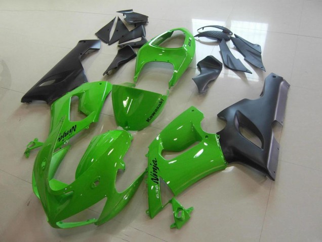 2005-2006 Green Kawasaki Ninja ZX6R Motorcycle Fairings Canada 2005-2006 Green Kawasaki Ninja ZX6R Motorcycle Fairings Canada