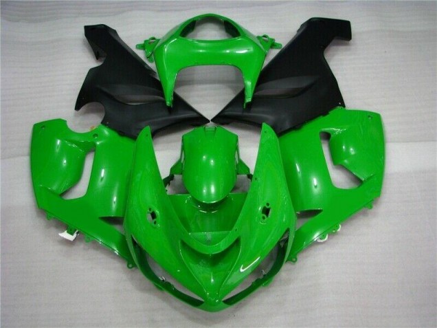 2005-2006 Green Matte Black Kawasaki Ninja ZX6R Motorcycle Fairings Canada 2005-2006 Green Matte Black Kawasaki Ninja ZX6R Motorcycle Fairings Canada