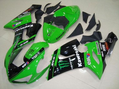 2005-2006 Green Monster Kawasaki Ninja ZX6R Motorcycle Fairings Canada