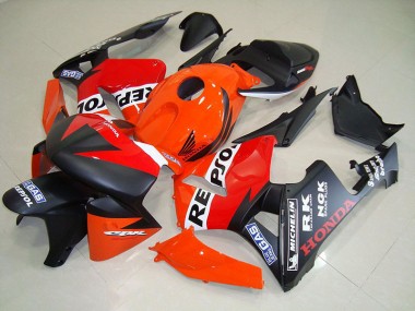 2005-2006 Matte Black Repsol Race Honda CBR600RR Motorcycle Fairings Canada