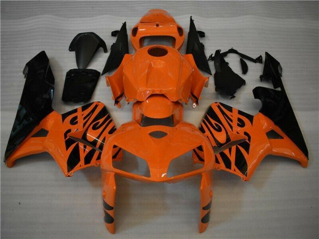 2005-2006 Orange Black Honda CBR600RR ABS Fairing Kit Canada 2005-2006 Orange Black Honda CBR600RR ABS Fairing Kit Canada