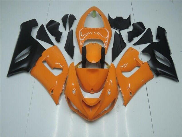 2005-2006 Orange Black Kawasaki Ninja ZX6R Motorcycle Fairings Canada 2005-2006 Orange Black Kawasaki Ninja ZX6R Motorcycle Fairings Canada