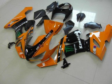 2005-2006 Orange Monster Kawasaki Ninja ZX6R Motorcycle Fairings Canada