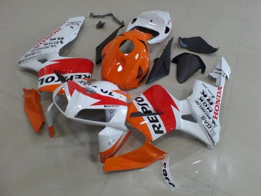 2005-2006 Orange White Repsol Honda CBR600RR Motorcycle Fairings Canada