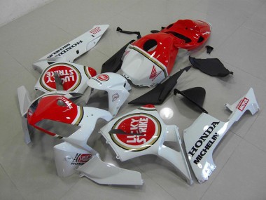 2005-2006 Pearl White Lucky Strike Honda CBR600RR Motorcycle Fairings Canada