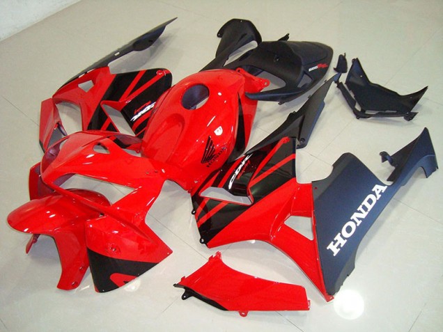 2005-2006 Red Black Honda CBR600RR Plastics Fairing Kit Canada 2005-2006 Red Black Honda CBR600RR Plastics Fairing Kit Canada