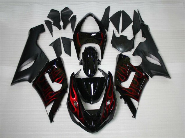 2005-2006 Red Black Kawasaki Ninja ZX6R Motorcycle Fairings Canada 2005-2006 Red Black Kawasaki Ninja ZX6R Motorcycle Fairings Canada