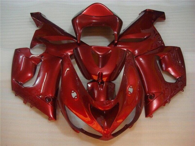 2005-2006 Red Kawasaki Ninja ZX6R Injection Fairing Kit Canada 2005-2006 Red Kawasaki Ninja ZX6R Injection Fairing Kit Canada