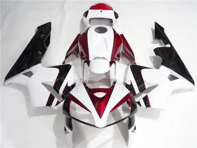 2005-2006 Red White Black Honda CBR600RR Motorcycle Fairings Canada 2005-2006 Red White Black Honda CBR600RR Motorcycle Fairings Canada
