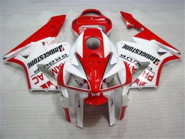 2005-2006 Red White Honda CBR600RR Full Fairing Kit Canada