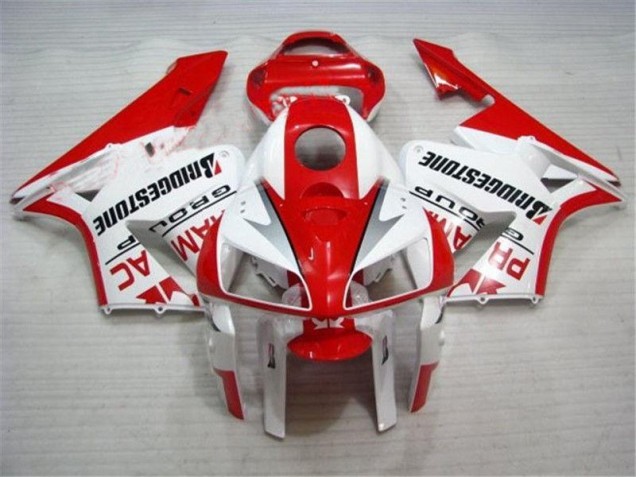 2005-2006 Red White Honda CBR600RR Full Fairing Kit Canada 2005-2006 Red White Honda CBR600RR Full Fairing Kit Canada