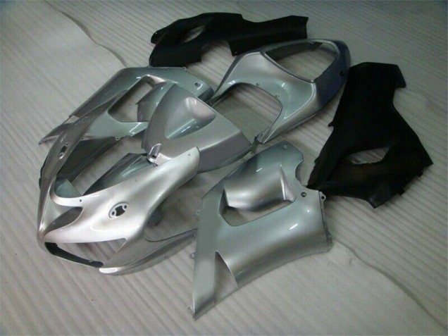 2005-2006 Silver Black Kawasaki Ninja ZX6R Motorcycle Fairings Canada 2005-2006 Silver Black Kawasaki Ninja ZX6R Motorcycle Fairings Canada