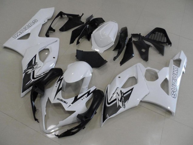 2005-2006 White and Black Suzuki GSXR 1000 Motorcycle Fairings Canada
