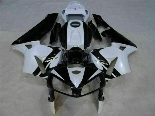 2005-2006 White Black Honda CBR600RR Full Fairing Kit Canada