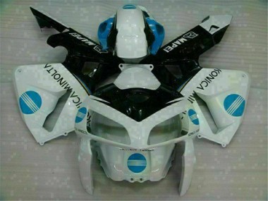 2005-2006 White Blue Honda CBR600RR Full Fairing Kit Canada