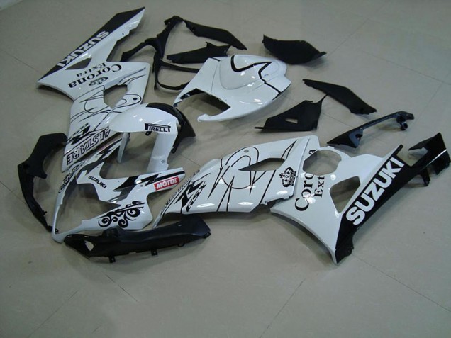 2005-2006 White Corona Suzuki GSXR 1000 Motorcycle Fairings Canada 2005-2006 White Corona Suzuki GSXR 1000 Motorcycle Fairings Canada