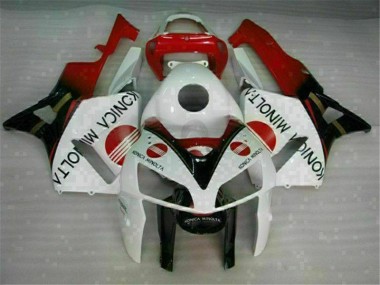 2005-2006 White Honda CBR600RR Plastic Full Fairing Kits Canada