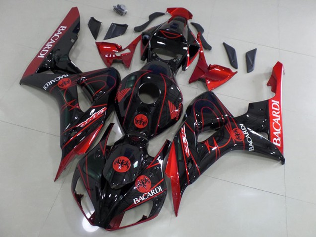 2006-2007 Black Bacardi Honda CBR1000RR Motorcycle Fairings Canada