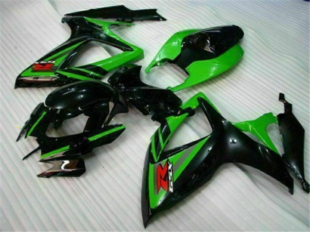 2006-2007 Black Green Suzuki GSXR 600/750 Motorcycle Fairings Canada 2006-2007 Black Green Suzuki GSXR 600/750 Motorcycle Fairings Canada