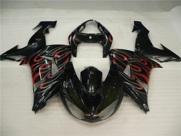 2006-2007 Black Grey Red Kawasaki Ninja ZX10R Motorcycle Fairings Canada 2006-2007 Black Grey Red Kawasaki Ninja ZX10R Motorcycle Fairings Canada