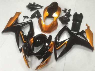 2006-2007 Black Orange Suzuki GSXR 600/750 Plastics Fairing Kits Canada