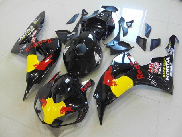 2006-2007 Black Red Bull Honda CBR1000RR Motorcycle Fairings Canada