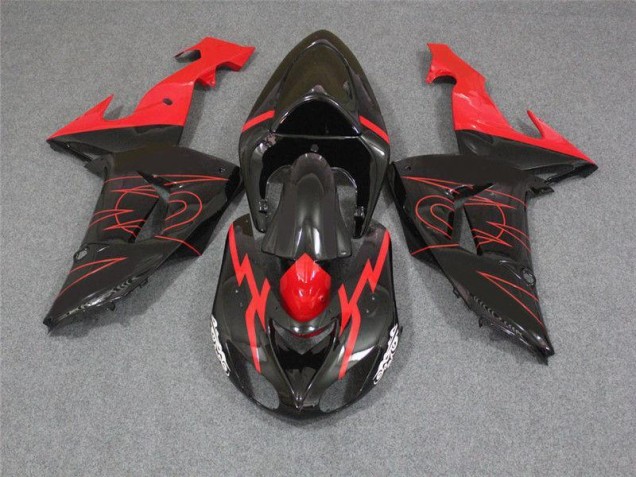 2006-2007 Black Red Kawasaki Ninja ZX10R Motorcycle Fairings Canada 2006-2007 Black Red Kawasaki Ninja ZX10R Motorcycle Fairings Canada
