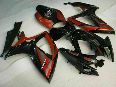 2006-2007 Black Red Suzuki GSXR 600/750 Motorcycle Fairings Canada