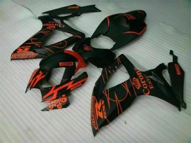 2006-2007 Black Suzuki GSXR 600/750 Motorcycle Fairings Replacement Canada