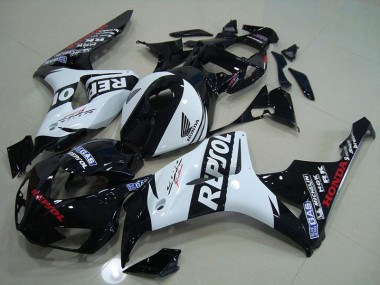2006-2007 Black White Repsol Honda CBR1000RR Motorcycle Fairings Canada
