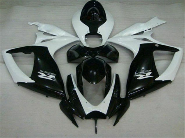 2006-2007 Black White Suzuki GSXR 600/750 Motorcycle Fairings Canada 2006-2007 Black White Suzuki GSXR 600/750 Motorcycle Fairings Canada
