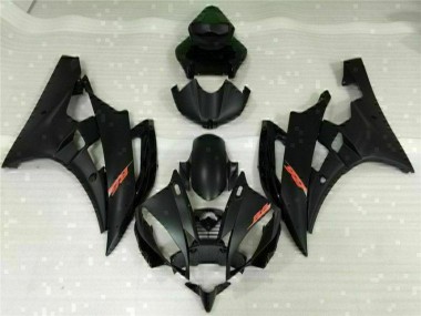 2006-2007 Black Yamaha YZF R6 Replacement Motorcycle Fairings Canada