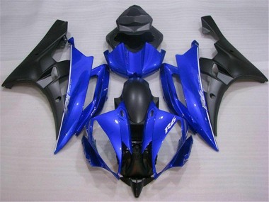 2006-2007 Blue Black Yamaha YZF R6 Complete Fairing Kit Canada