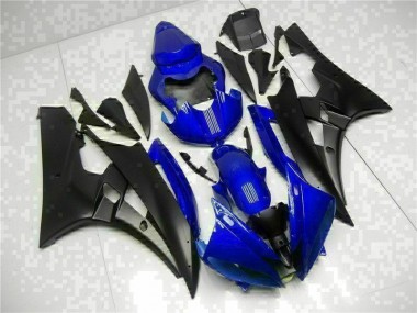 2006-2007 Blue Black Yamaha YZF R6 Fairing Kit & Bodywork Canada