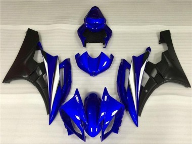2006-2007 Blue Black Yamaha YZF R6 Full Fairing Kits Canada