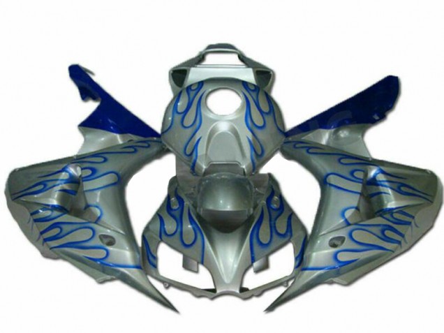 2006-2007 Blue Flame Silver Honda CBR1000RR Motorcycle Fairings Canada 2006-2007 Blue Flame Silver Honda CBR1000RR Motorcycle Fairings Canada