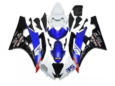 2006-2007 Blue White Yamaha YZF R6 ABS Motorcycle Fairings Canada
