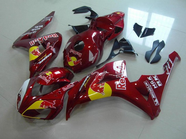2006-2007 Candy Red Red Bull Honda CBR1000RR Motorcycle Fairings Canada 2006-2007 Candy Red Red Bull Honda CBR1000RR Motorcycle Fairings Canada
