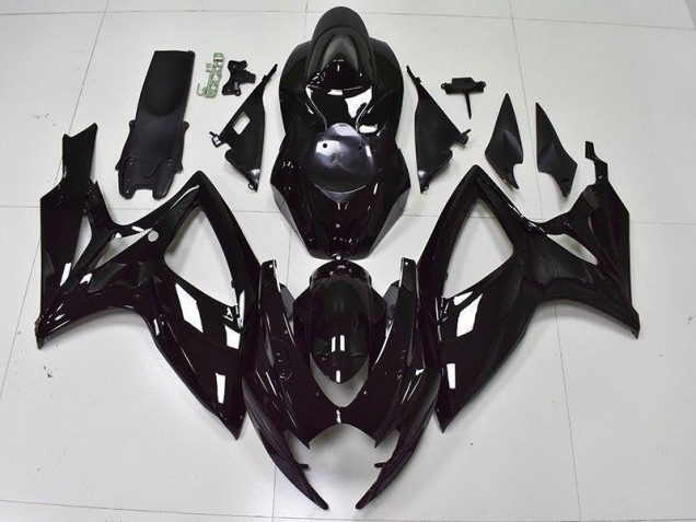 2006-2007 Glossy Black Suzuki GSXR 600/750 Motorcycle Fairings Canada 2006-2007 Glossy Black Suzuki GSXR 600/750 Motorcycle Fairings Canada