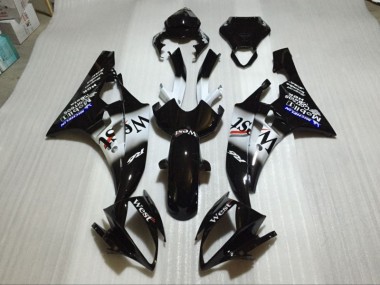 2006-2007 Glossy Black Yamaha YZF R6 Motorcycle Fairings Canada